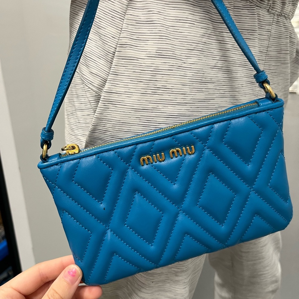 Miu miu prada-blue hand bag!